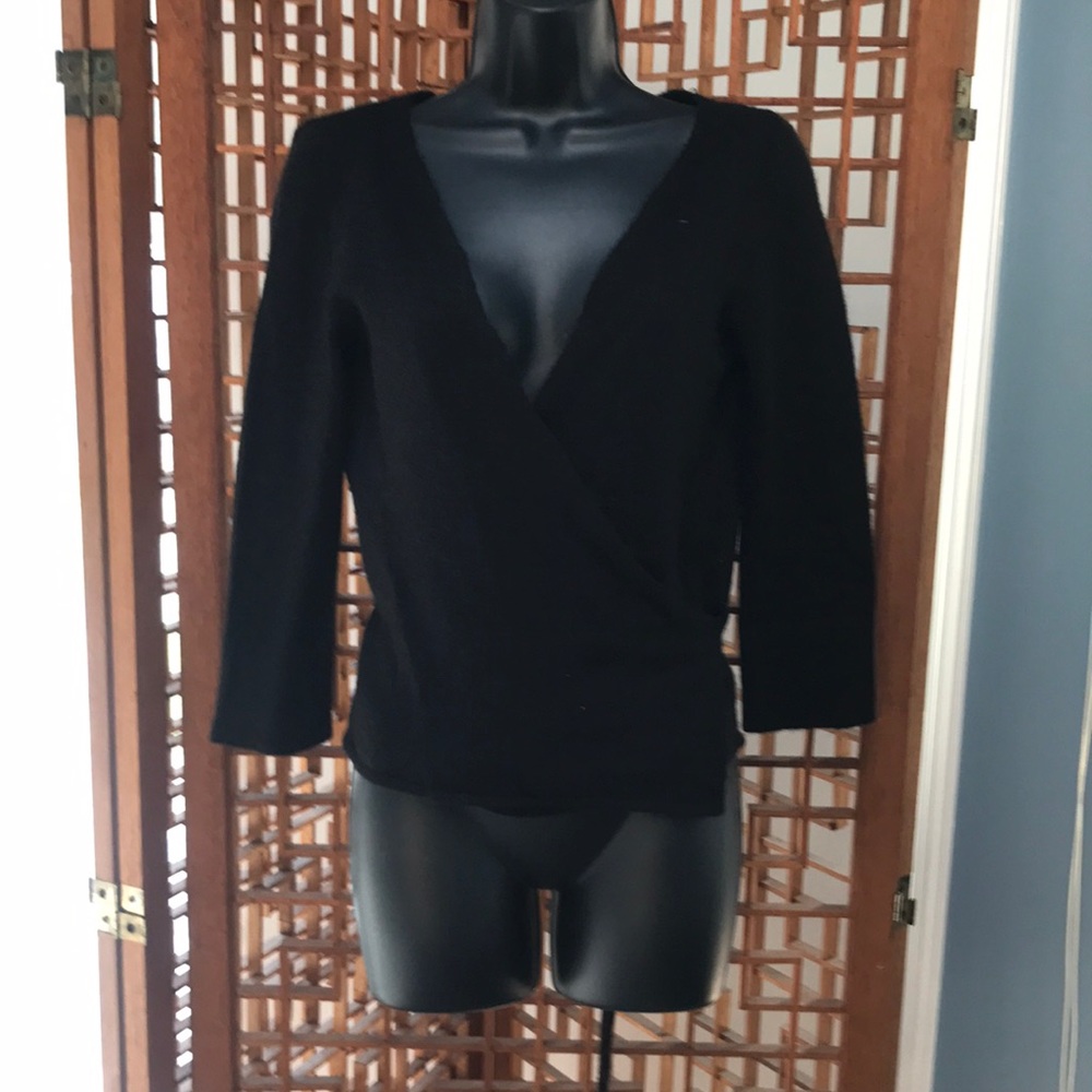 Express black wrap sweater size L